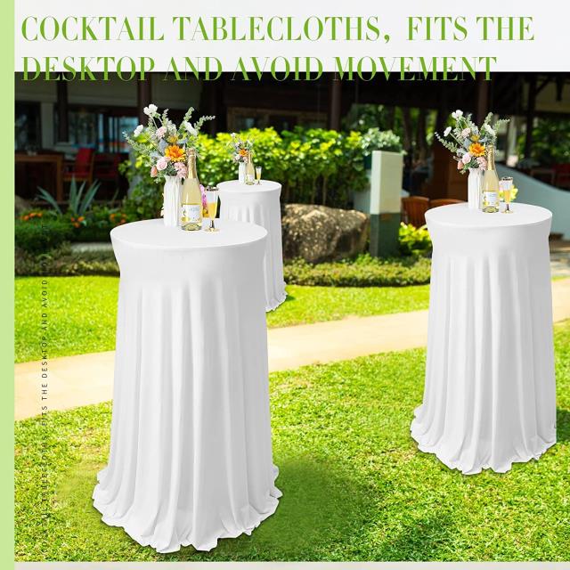 WHITE SPANDEX LINEN 30 INCH RUFFLE Rentals St. Louis MO, Where to Rent